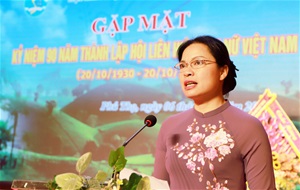Bài phát biểu của Chủ tịch Hội LHPN Việt Nam tại Hội nghị Gặp mặt kỷ niệm 90 năm thành lập Hội LHPN Việt Nam của Hội LHPN tỉnh Phú Thọ