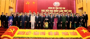Tỷ lệ nữ trong Ban Chấp hành Đảng bộ tỉnh Phú Thọ khóa XIX là 18,86%