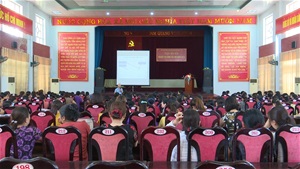 200 cán bội hội phụ nữ thành phố Việt Trì  được tuyên truyền công tác phòng, chống tệ nạn mại dâm; phòng, chống mua bán người và ma túy