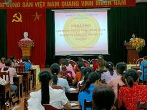 Hạ Hòa: Tập huấn bồi dưỡng lý luận chính trị và nghiệp vụ công tác Hội phụ nữ năm 2023