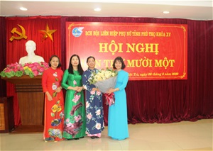 Hội nghị Ban Chấp hành Hội LHPN tỉnh Phú Thọ khóa XV nhiệm kỳ 2016-2021 lần thứ XI kiện toàn nhân sự