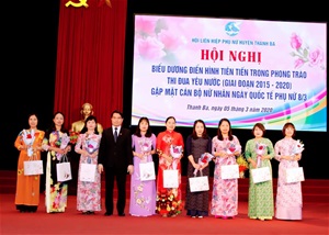 Phụ nữ Thanh Ba đẩy mạnh các phong trào thi đua hướng tới kỷ niệm 90 năm ngày thành lập Hội LHPN Việt Nam 
