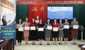 Tổ chức khóa học kỹ năng lãnh đạo và quản lý cho phụ nữ tỉnh Phú Thọ