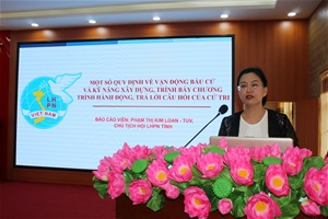 Phú Thọ: 162 nữ ứng cử viên lần đầu tham gia ứng cử đại biểu Quốc hội và HĐND cấp tỉnh, huyện được tập huấn nâng cao năng lực