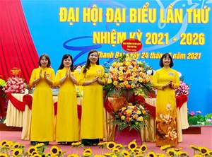 Đại hội đại biểu Hội Liên hiệp Phụ nữ huyện Thanh Ba lần thứ XXVI, nhiệm kỳ 2021 - 2026